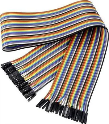 Image de Renkforce Jumper-Kabel Arduino, Banana Pi, Raspberry Pi [40x Drahtbrücken-Buchse - 40x Drahtbrücken-Buchse] 60.00 cm Bunt (RF-4599684)
