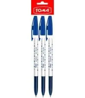Produktbild von Superfine-Kugelschreiber, blau, 3 Stück – TOMA