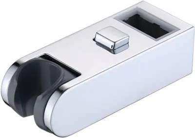 Immagine prodotto di Universale - 30 x 15 mm - 30 x 18 mm, supporto cromato per soffione doccia, regolatore scorrevole, barra di supporto, staffa regolabile, supporto cromato per soffione doccia
