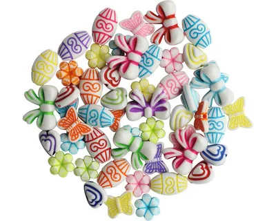 Produktbild von Glorex Schmuck Perlen 11-16 mm 25 g, opak mix