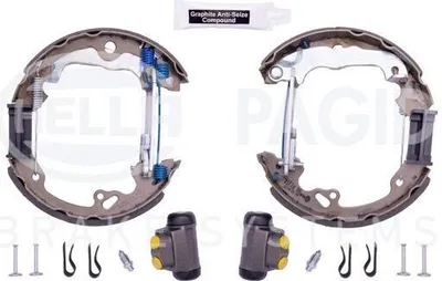 Produktbild von HELLA Bremsensatz Trommelbremse Hinten für FORD FOCUS (DAW, DBW) 8DB 355 005-231