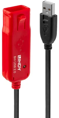 Produktbild von Lindy 42780 USB Kabel USB 2.0 8 m USB A Schwarz