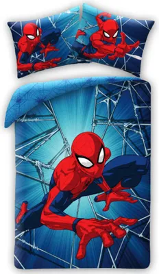 Produktbild von Spiderman Dynamic Kinderbettwäsche 100×140 cm, 40×45 cm
