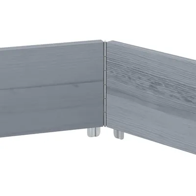 Obrázok produktu pre Vyvýšený záhon, šesťhran, sivý 160x160 cm, borovicový masív