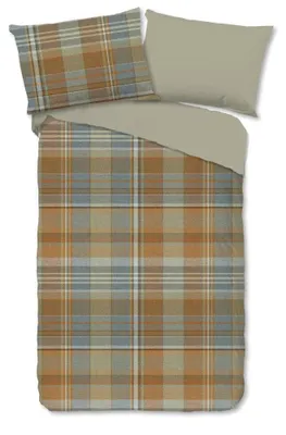 Produktbild von Good Morning Bettwäsche "Humfried" - Braun - (140x200 cm) - 100 % Baumwolle
