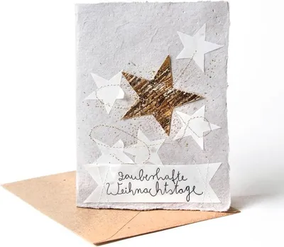 Produktbild von Winter Papierkunstkarte "Zauberhafte Weihnachtstage"