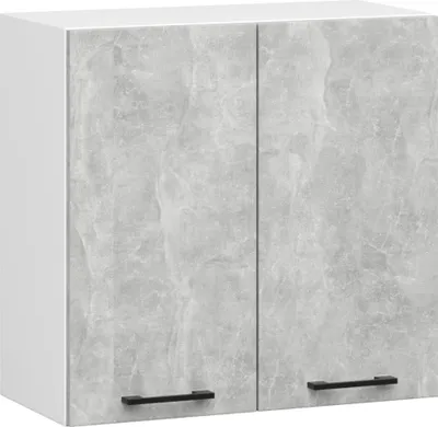 Image de Akord Armoire De Cuisine Oliwia Blanc/Béton 60X30X58