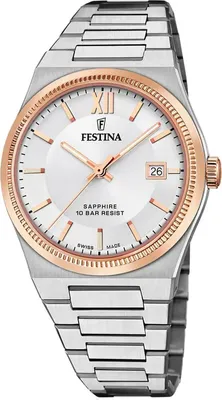 Produktbild von Festina F20036/1 Herrenuhr Swiss Made Rivé 40mm 10ATM