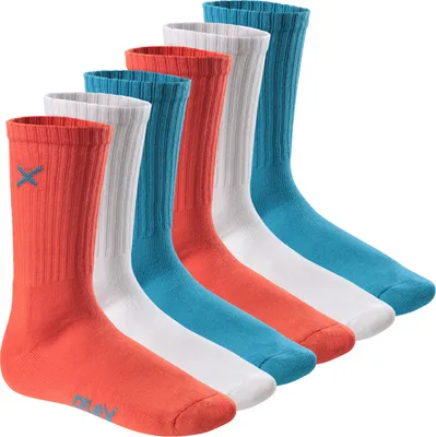 Produktbild von CFLEX Lifestyle Damen & Herren Crew Socks (6 Paar) - Blue Coral Mix 39-42