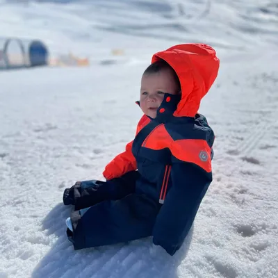 Produktbild von Kinder Skianzug Einteiler Winteranzug Gr. 92 mit Schneefang  - 92
