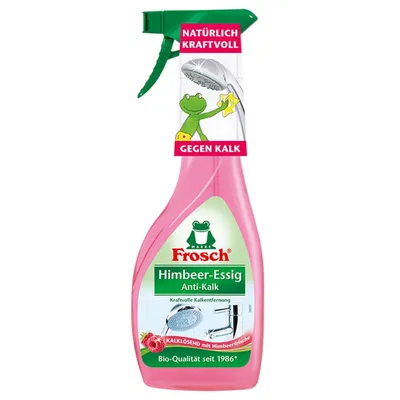 Produktbild von Frosch Himbeer-Essig Anti-Kalk 500 ml - Kraftvolle Kalkentfernung (4er Pack)