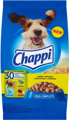 Productafbeelding van Chappi droogvoer voor honden, met gevogelte en groenten, 500g