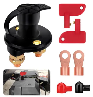 Productafbeelding van Scheidingsschakelaar, 12 V/24 V, Hoofdschakelaar voor Auto, Camper en Boot