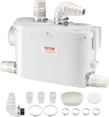 Zdjęcie produktu dla Pompa ściekowa 6600 l/h Pompa domowa 2900 obr/min Pompa ściekowa Wbudowany zawór zwrotny Bezobsługowe WC Prysznic Umywalka
