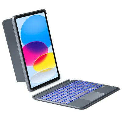 Image de inateck KB04112_gray inateck Keyboard iPad 11" gris iPad 10th Gen. compatible