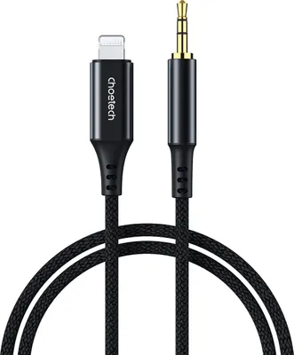 Produktbild von Choetech Aux007 Beleuchtung / Miniklinke 3.5Mm Kabel 1 M - Schwarz