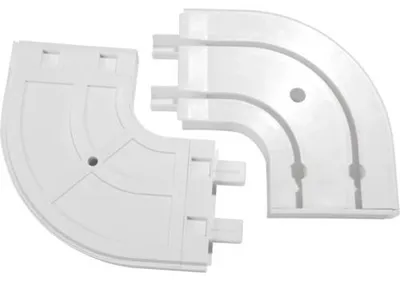 Obrázek produktu pro Gardinia kulatý oblouk GE2 s koncovkou bílý 13,5/13,5 cm
