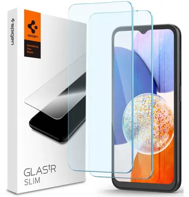 Obrázek produktu pro Spigen Glas.tR Slim, Samlex, Galaxy A14 4G / A14 5G, Průhledná, 2 kusů