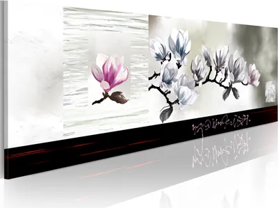 Produktbild von Modernes Wandbild 0107-8 (120x40) - 1 Teilig Bilder Fotografie auf Vlies Leinwand Foto Bild Dekoration Wand Bilder Kunstdruck Blumen