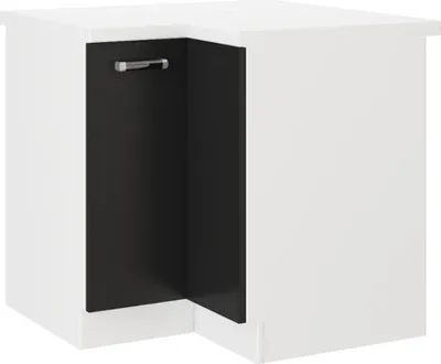 Produktbild von Küchen Eckunterschrank 89x89 cm für das Modell „Omega 240 Schwarz + Weiss“