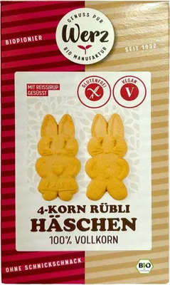 Image de carottes 4 céréales - Lapins sans gluten 125g