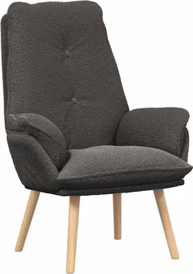 Produktbild von vidaXL Sessel Dunkelgrau 69 x 74 x 93 cm Sherpa-Stoff