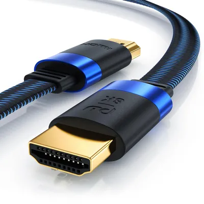Image de Primewire 8k HDMI Cable 2.1 - Câble plat Ultra High Speed II Ethernet, 8K UHD II, 3D TV, eARC, HDR10+ 120 Hz avec DSC, 7680 x 4320, câble de pose - 2m