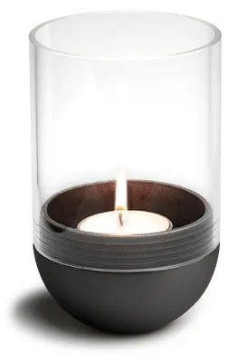 Image de Atmosphere Lanterne, noir, zinc/verre - Höfats | Gravity Candle