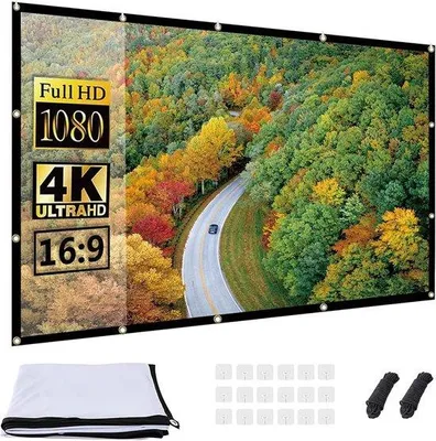 Produktbild von Famanu Projektionsschirm 100 Zoll HD - Faltbar für Innen und Außen
