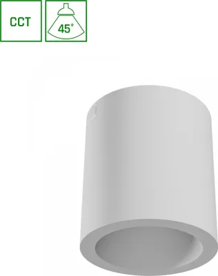 Image de Spectrum LED Plafonnier Chloe blanc rond 7W 560lm CCT 2700K/4000K/6000K 45° UGR<19