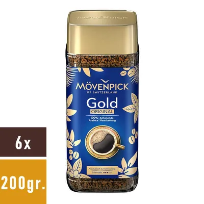 Image de Café instantané Mövenpick Gold Original 6 x 200 g