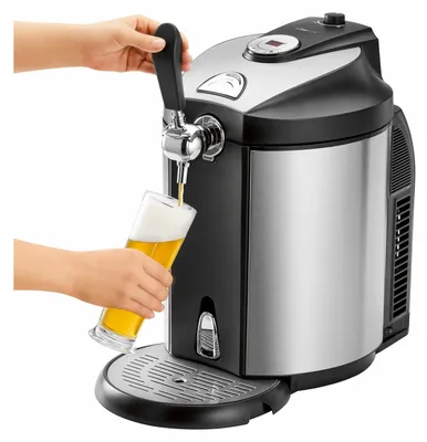 Produktbild von Clatronic® Bierzapfanlage für alle handelsüblichen 5 Liter Bierfässer, Bierzapfanlage 5 Liter mit Kühlung Zapfanlage mit LED-Display zur komfortablen Temperaturreglung – BZ 3740