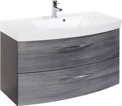 Produktbild von Waschtisch Badezimmermöbel Waschbecken Badezimmer Badmöbel Bad "Graphit I"