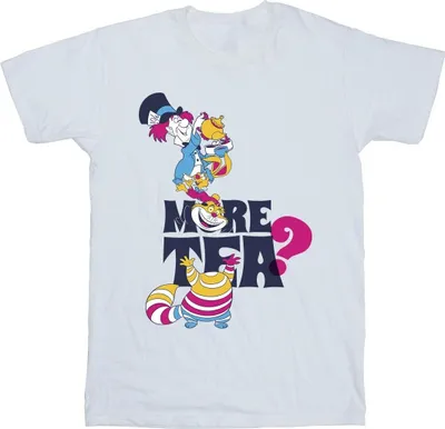 Produktbild von Disney - "Alice In Wonderland More Tea" T-Shirt für Herren BI10461 (5XL) (Weiß)
