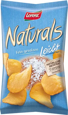 Produktbild von Lorenz Natural leicht fein gesalzene Chips in Schale geröstet 80g
