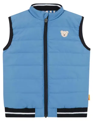 Immagine prodotto di Gilet Steiff, taglia EU 110, colore blu, gilet per bambini adatto a ogni occasione, ideale per attività all'aperto
