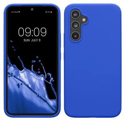 Produktbild von kwmobile Handyhülle für Samsung Galaxy A54 5G Hülle - Case Silikon - Kabelloses Laden - Schutzhülle Cover in Baltik Blau