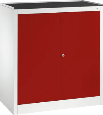 Produktbild von Werkzeug-Beistellschrank 882100S10022 2 Böden lichtgrau/rubinrot
