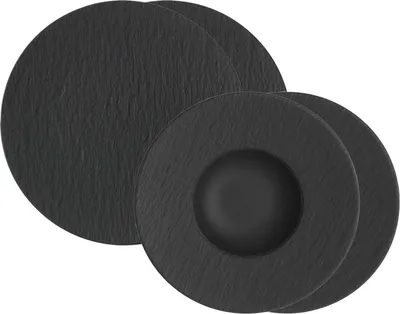 Immagine prodotto di Villeroy & Boch Manufacture Rock Pasta Set nero 4 pezzi