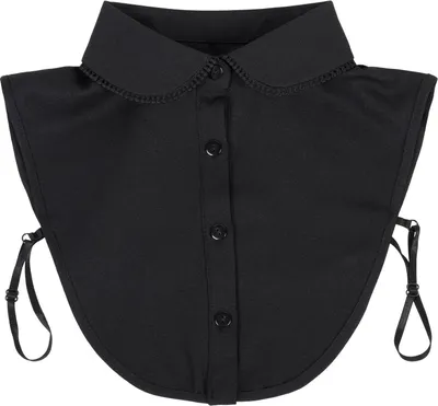 Produktbild von styleBREAKER Damen Blusenkragen Einsatz mit Mäusezahnspitze gesäumt und Knopfleiste, Kragen für Blusen und Pullover, Vintage Style 08020007