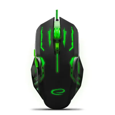 Image de Souris filaire Esperanza pour les joueurs 6D Opt. Usb Mx403 Vert Apache
