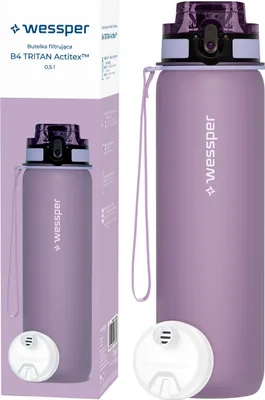 Zdjęcie produktu dla Wessper B4 0,5 l butelka Tritan z filtrem Sportowa butelka do picia + 1 filtr