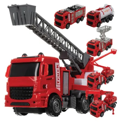 Produktbild von Feuerwehrwagen-Set 6in1