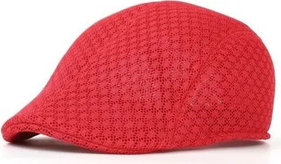 Produktbild von Herren Sommerbaskenmütze in Rot – Stylisch und Bequem KP22104