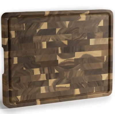 Produktbild von XL Schneidebrett aus Akazienholz | 40 x 30 x 2,5 cm | Hochwertiges Servierbrett