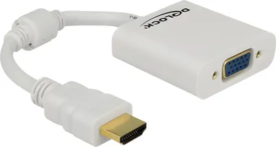 Immagine prodotto di Adattatore Delock da connettore HDMI-A a presa VGA, bianco