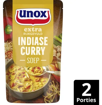 Produktbild von Unox Indische Currysoep 570 ml – Würzige, cremige indische Currysuppe