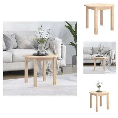 Image de vidaXL Table basse Ø 55x45 cm Pin massif - Tables basses