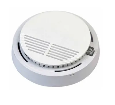 A white smoke detector is shown against a white background.