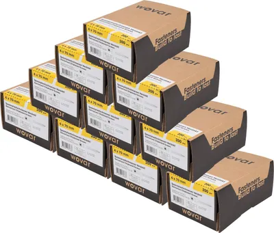 Produktbild von Spanplattenschrauben Verzinkt 4 x 70 mm Torx 20 Teilgewinde - 2000 Stück